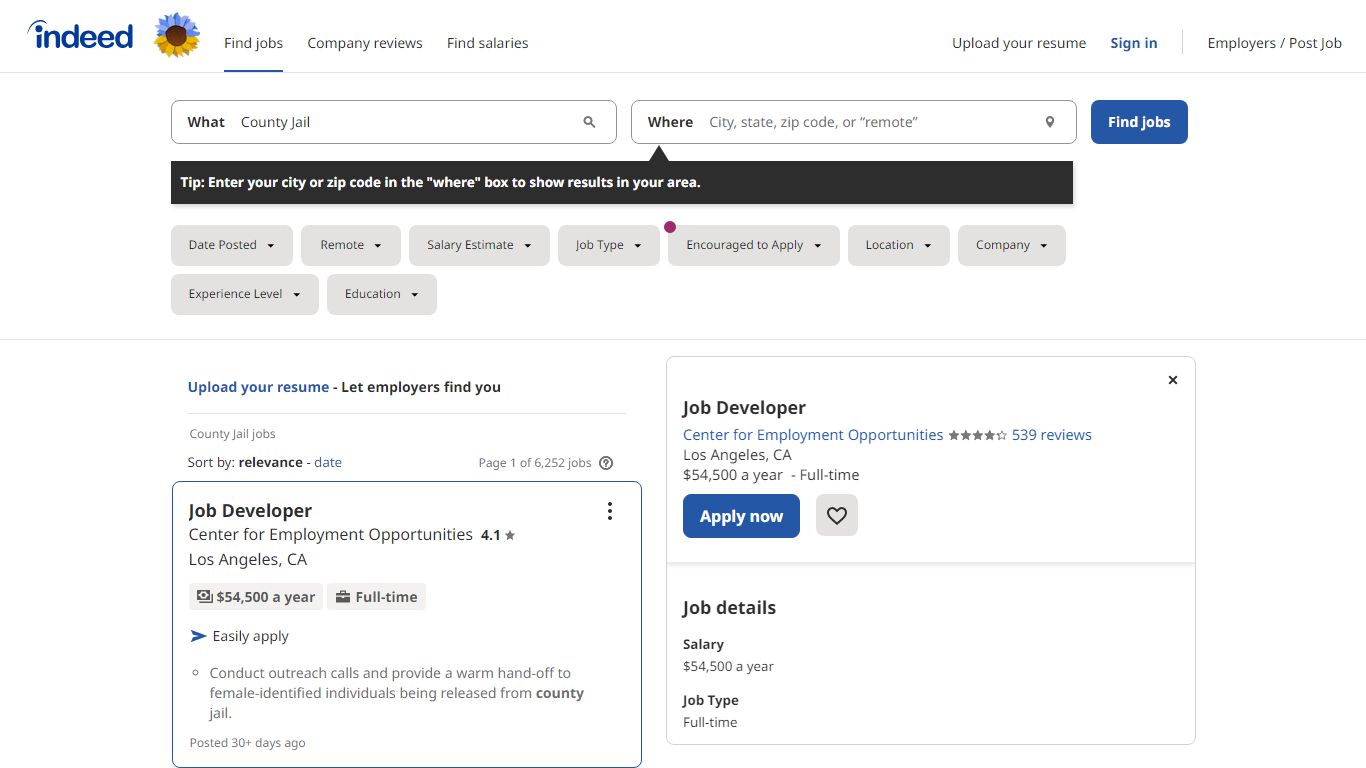 County Jail Jobs, Employment | Indeed.com
